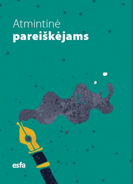 Dėmesio – naujas leidinys pareiškėjams!