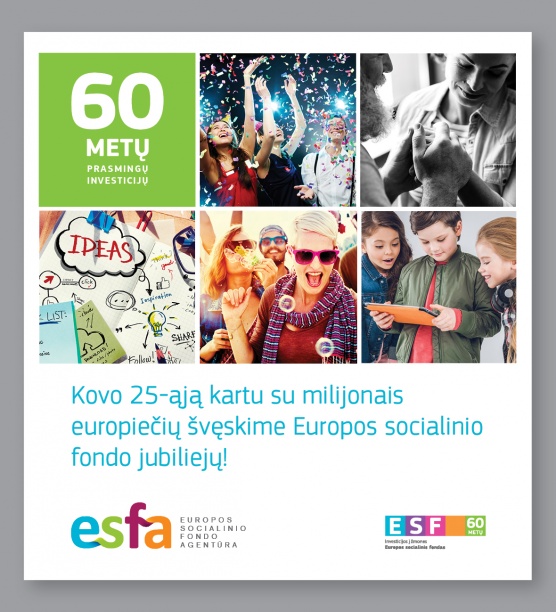 Europos socialinis fondas švenčia 60-metį