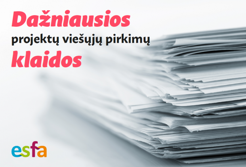 Į pagalbą projektų vykdytojams – naujas leidinys viešųjų pirkimų tema
