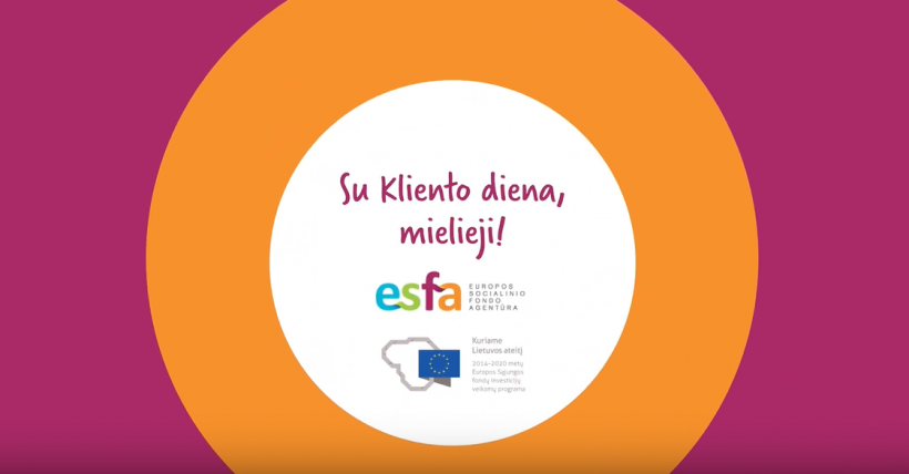 Sveikiname savo klientus!